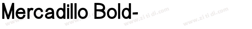 Mercadillo Bold字体转换